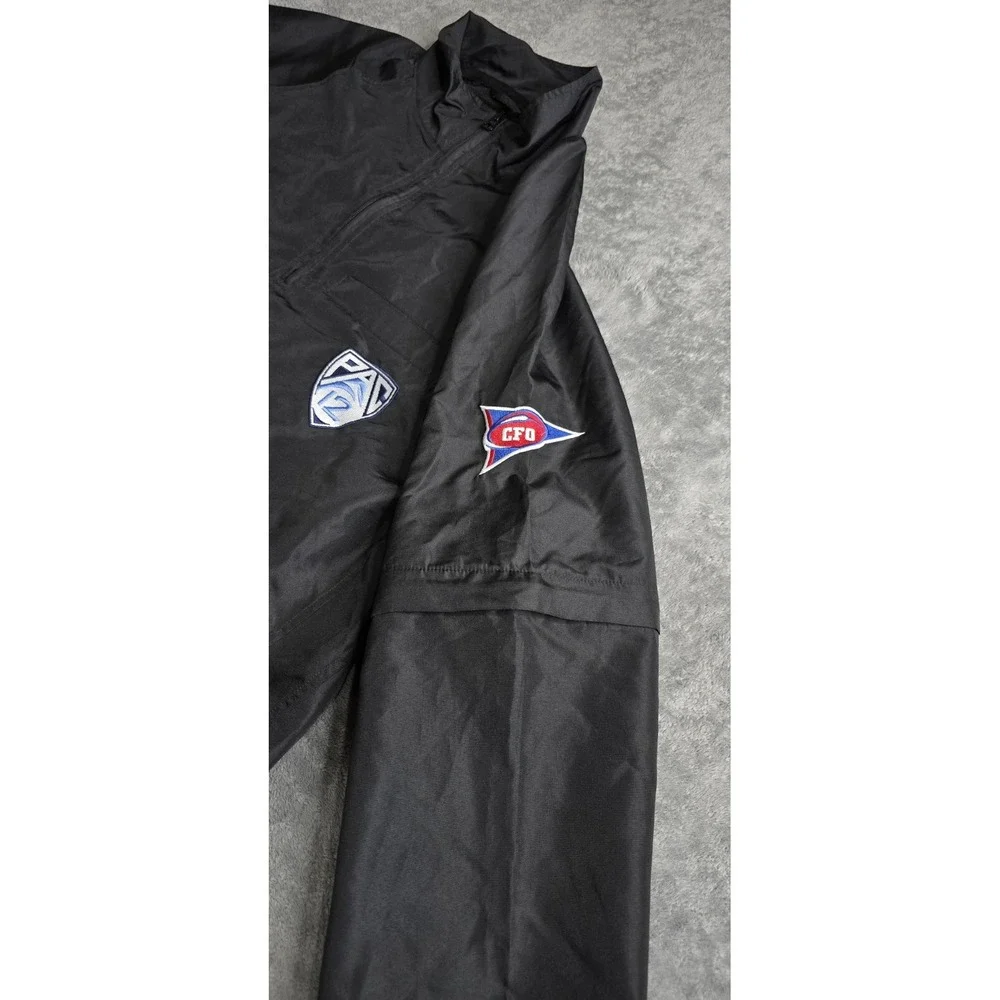 Smitty Jacket Convertible Sleeves Water Repellent Mens Small Black Pac 12 CFO